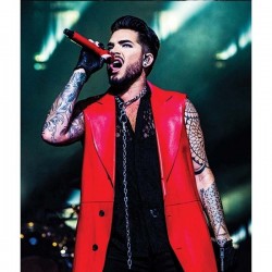 Adam Lambert Concert Leather Coat